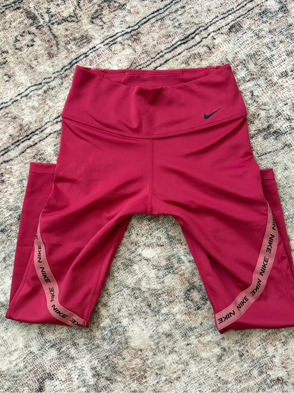 Nike womens Pink Performance Leggings